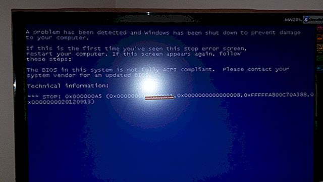 Opravte chybu STOP 0x000000A5 při instalaci systému Windows 7