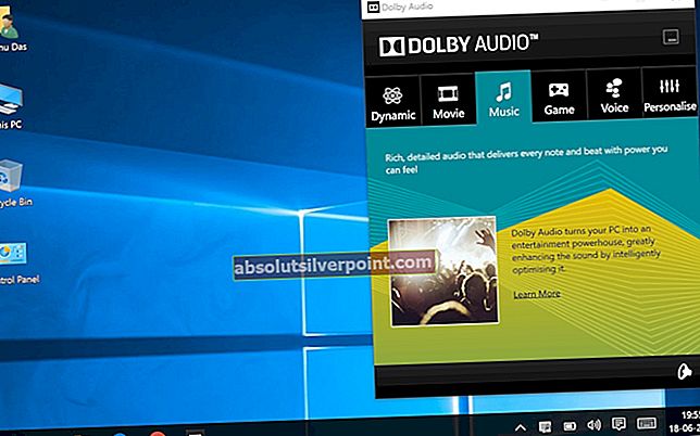 Kuinka korjata Dolby-ääniohjainvirhettä ei voi käynnistää Windows 8: ssa ja 10: ssä