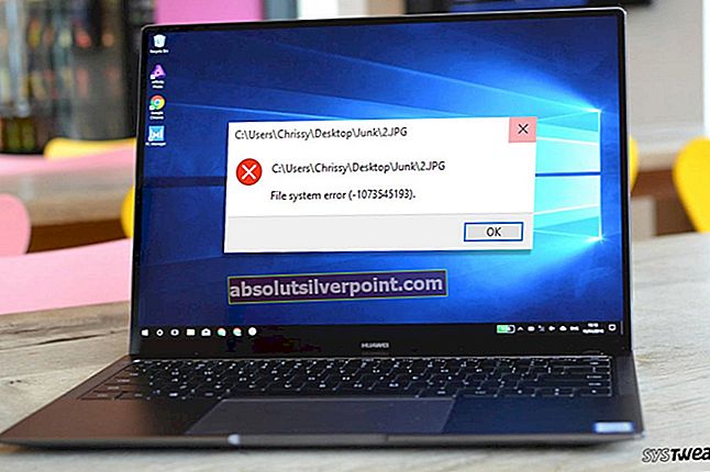 Oprava: Chyba systému súborov (-1073741819) v systéme Windows 10