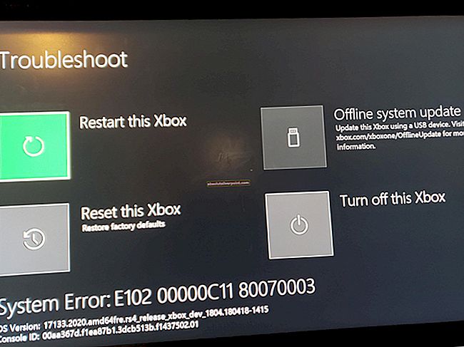 Fix: 0x87e105dc Xbox fejlkode
